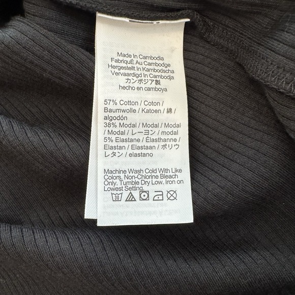 J.Crew Women's Vintage Ribbed Polo Black & Cream Medium Old Money Classic Preppy - Picture 5 of 5